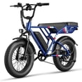 thumbnail image 1 of Jasion RetroVolt 750W Electric Bike for Adults, 20" Fat Tire Electric Mountain Bicycle with 48V 13Ah Removable Battery, Full Suspension All-Terrain Ebike, UL2849, 1 of 8