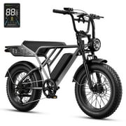 Jasion RetroVolt Pro Electric Bike for Adults, 1000W Motor Electric Mountain Bike with 52V 20AH Removable Battery, Up to 90 Miles, 20" Fat Tire Electric Dirt Bike, Hydraulic Brakes Ebike UL2849
