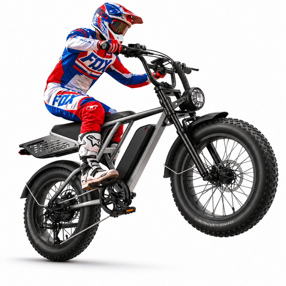 Jasion RetroVolt Pro Electric Bike for Adults, 750W Motor 52V 20AH Removable Battery Class 3 Electric Mountain Bike, 90 Miles Electric Bicycle, 20" Fat Tire Electric Bike, UL2849