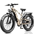 thumbnail image 1 of Jasion Thunder Pro Electric Bike for Adults, 750W Rated Motor 52V 20Ah Removable Battery, 26'' x 4'' Fat Tire E-Mountain Bicycle, APP Control Bluetooth, UL2849, Camo, 1 of 9