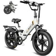 thumbnail image 1 of Jasion X-Hunter ST Electric Bike, 750W Foldable Ebike with 48V 13AH Removable Battery, 20'' Fat Tire Electric Bicycles for Adults, Full Suspension, UL 2849, 1 of 8