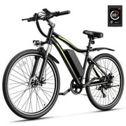 Jasion Electric Mountain Bike for Adults with 750W Peak Motor, 48V 10AH Removable Battery Ebike, 27.5" Tires Electric Bicycles with Shimano 7-Speed and Front Suspension UL2849