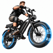 Jasion YR20 750W Electric Bike, 48V 20Ah E-Mountain Bike for Adult, Class 3 Fat Tire 20 Inch Off-Road Electric Bicycle with Hydraulic Brake, 80 Miles Moped Styl