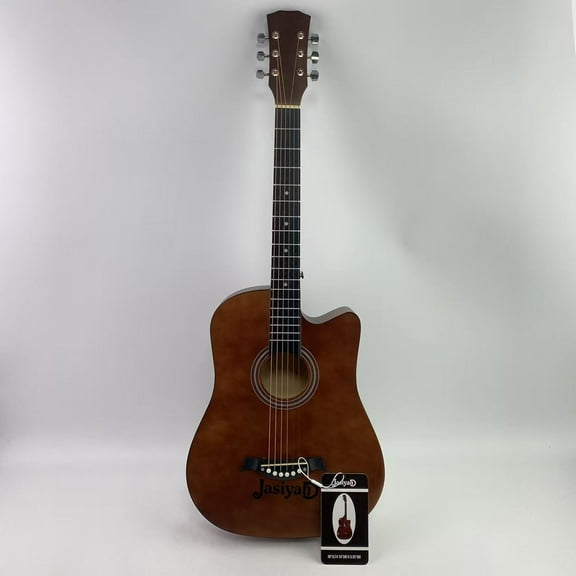 Jasiyah Guitars, with 2-Year Warranty,Classic Design with Rounded Walnut Fingerboard, Glossed Finish