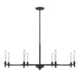 thumbnail image 1 of Jasmine 8-Light Chandelier in Matte Black, 1 of 5