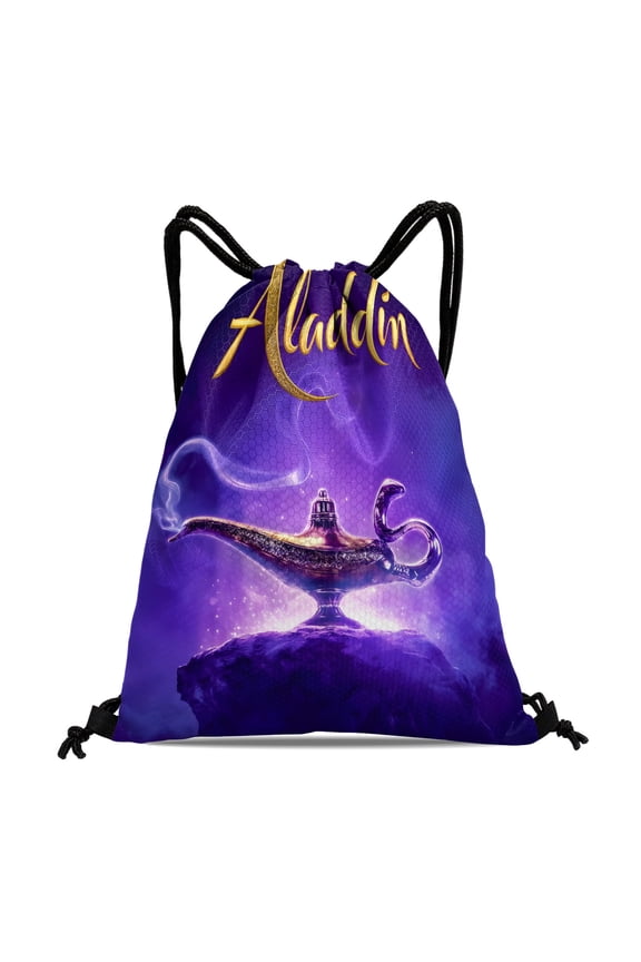 Jasmine Aladdin Princess Camping Backpack:Waterproof, suitable for outdoor fitness, hiking, swimming, travel, shopping, and beach, sized at 15.7*17.7 inches (40cm45cm.