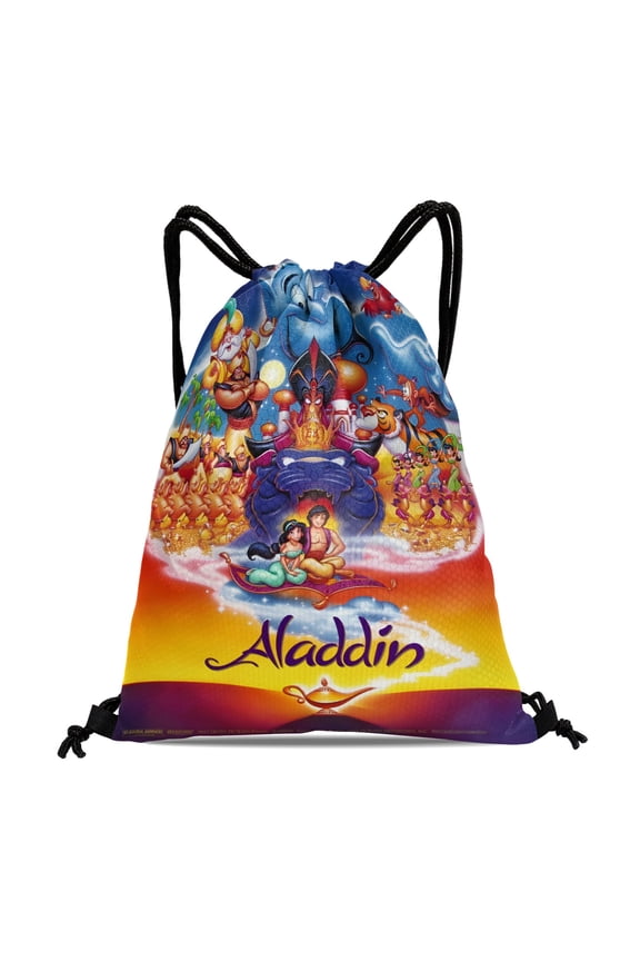 Jasmine Aladdin Princess Convenient Gym Bag:Waterproof, ideal for hiking, swimming, travel, beach, and shopping, sized at 15.7*17.7 inches (40cm45cm.