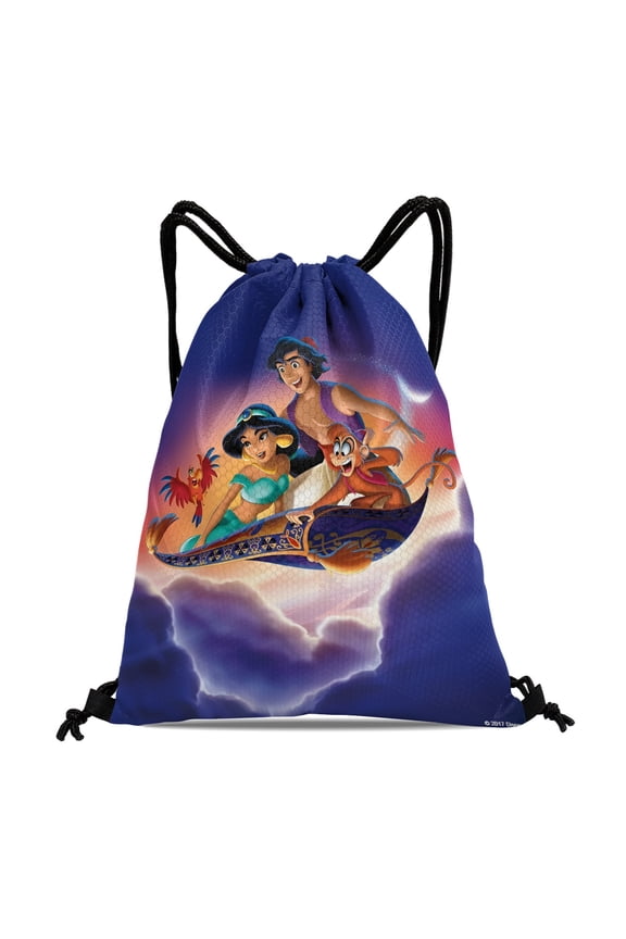 Jasmine Aladdin Princess Fitness Pack:Waterproof, suitable for hiking, yoga, swimming, travel, beach shopping, measuring 15.7*17.7 inches (40cm45cm.