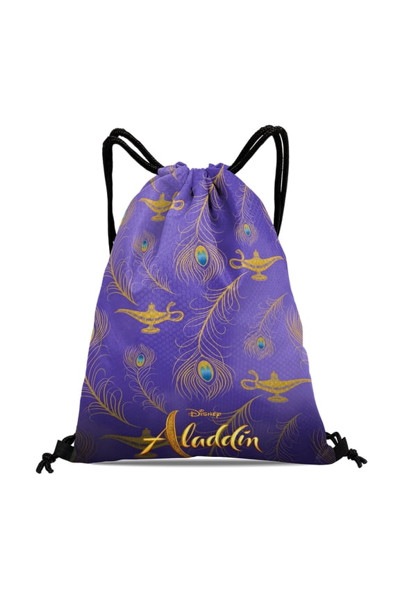 Jasmine Aladdin Princess Gym Hiking Drawstring Bag:Waterproof, suitable for swimming, travel, beach, and shopping, with dimensions of 15.7*17.7 inches (40cm45cm.