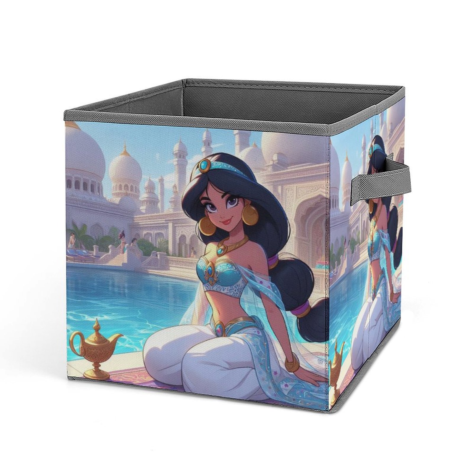 Jasmine Anime Cartoon Cube Storage Bins for Shelves, Fabric Collapsible ...