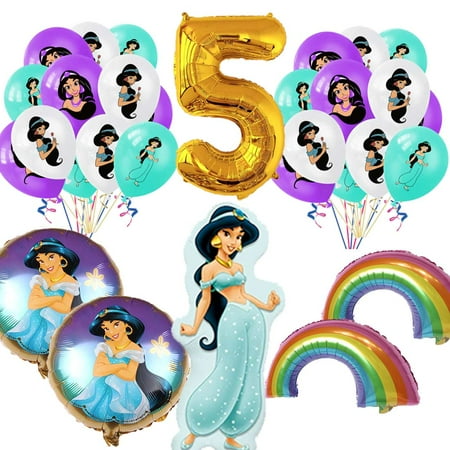 Jasmine Balloons Party Supplies 5th Big Number Decorations Decor Kit Birthday