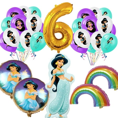 Jasmine Balloons Party Supplies 6th Big Number Decorations Decor Kit Birthday