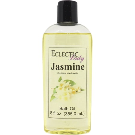 Jasmine Bath Oil - Scented Body Oil - Relaxing & Moisturizing Bathing Oil - Fragrance Body Oil For Dry & Rough Sensitive Skin - 8 oz