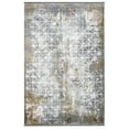 thumbnail image 1 of Jasmine Brown Geometric Acrylic Area Rugs for Living Room Jacquard Textured Modern Rugs Soft Geometric Rug for Bedroom Washable Rug Non-Slip Bohemian Carpet Perfect for Dining Room Office Beige, 1 of 6