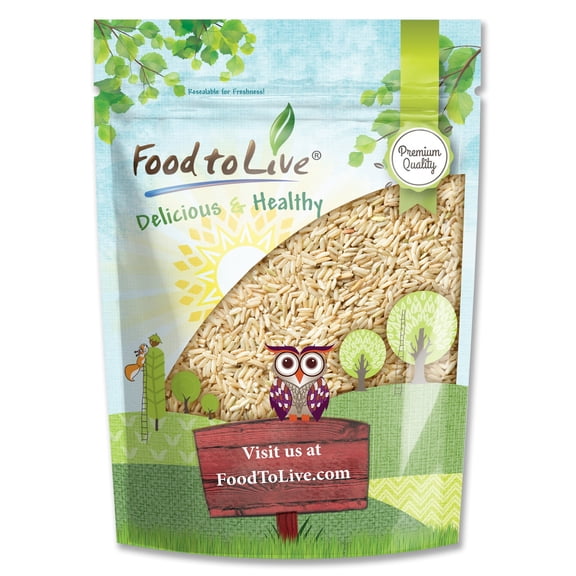 Jasmine Brown Rice, 3 Pounds  Kosher, Raw, Vegan  by Food to Live