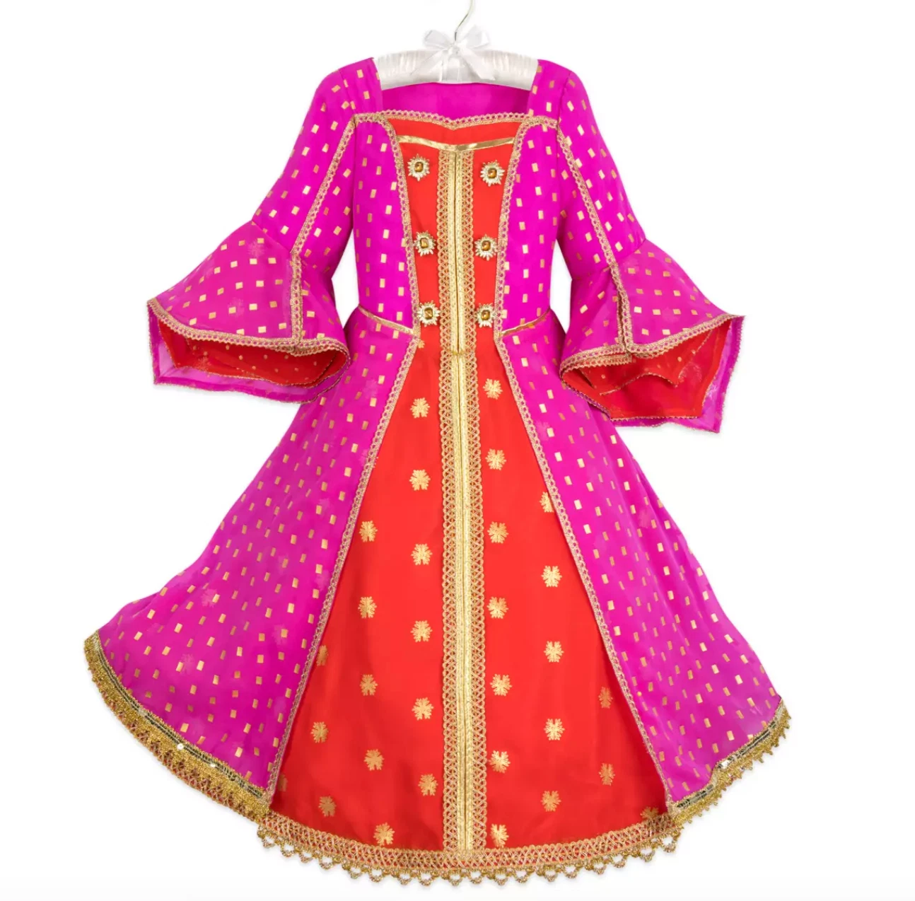 open lace back dress Jasmine red costume outfit cosplay for adult – Cosplayrr