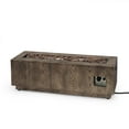 thumbnail image 1 of Jasmine Outdoor 50,000 BTU Rectangular Fire Pit (No Tank Holder), Brown Wood Pattern, 1 of 7