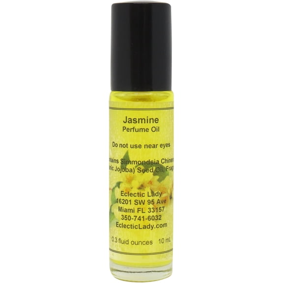 Jasmine Perfume Oil, 0.3 Oz Portable Roll-On Fragrance