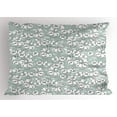thumbnail image 1 of Jasmine Pillow Sham, Romantic Vintage Pattern with Blossoming Jasmine Flower Branches Image, Decorative Standard Size Printed Pillowcase, 26 X 20 Inches, White Blue and Grey, by Ambesonne, 1 of 2