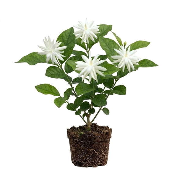 Jasmine Plant, Fragrant Jasmine Flower Vine 4-8 Inches Well Rooted for Container, Hanging Basket Growing (Common)