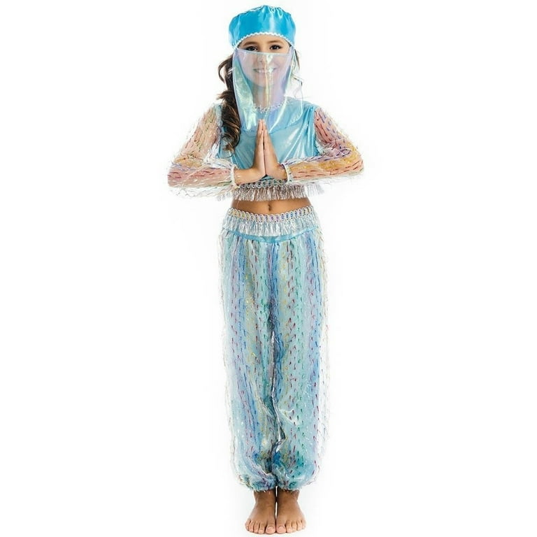 Jasmine Princess Costume Hat Veil Top Pants Size S by OReet