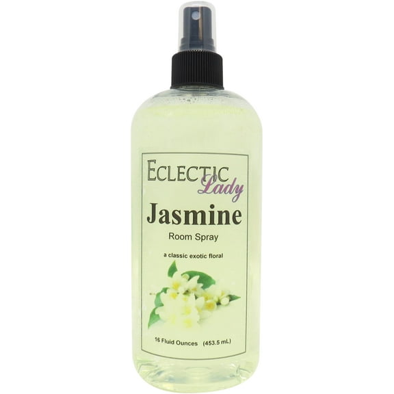 Jasmine Room Spray by Eclectic Lady, 16 Ounces, Fragrant Aromatic Room Mist For Home, Room, Office