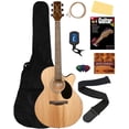 thumbnail image 1 of Jasmine S34C NEX Orchestra-Style Cutaway Acoustic Guitar - Natural w/ Gig Bag, 1 of 8