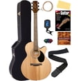 thumbnail image 1 of Jasmine S34C NEX Orchestra-Style Cutaway Acoustic Guitar - Natural w/ Hard Case, 1 of 8