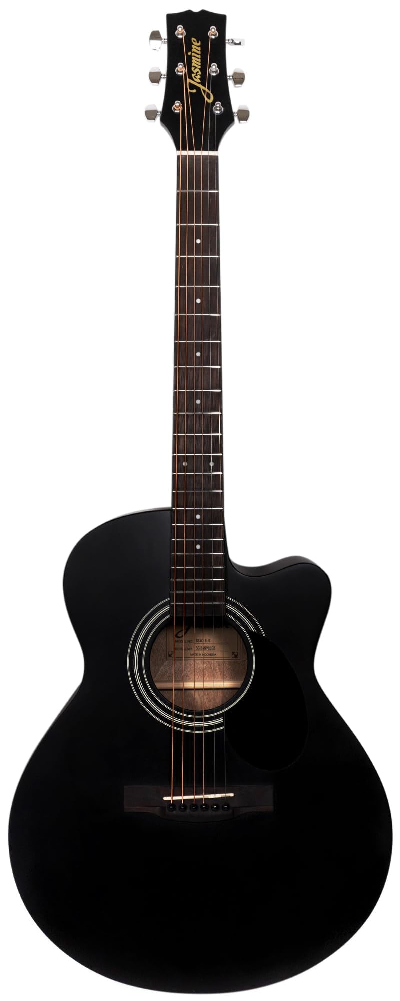 Jasmine S34C Orchestra Style Acoustic Guitar - Black