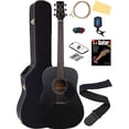thumbnail image 1 of Jasmine S35 Dreadnought Acoustic Guitar - Matte Black w/ Hard Case, 1 of 4