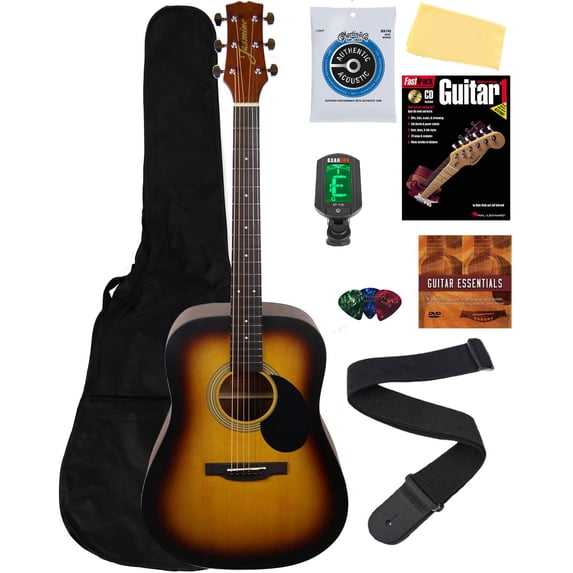 Jasmine S35 Dreadnought Acoustic Guitar - Matte Sunburst w/ Gig Bag