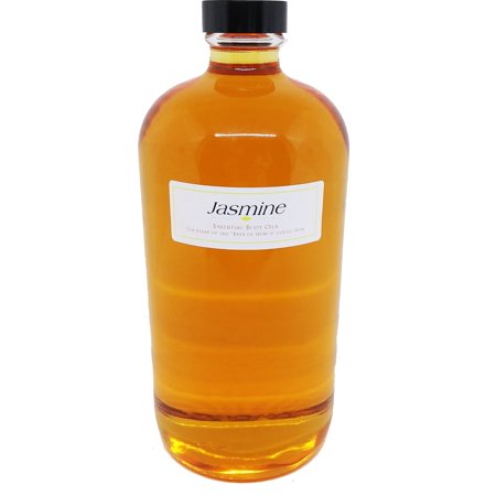 Jasmine Scented Body Oil Fragrance [Regular Cap - Clear Glass - Gold - 2 lbs.]