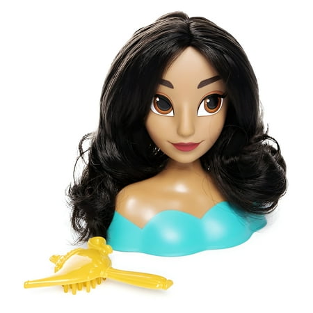 Jasmine Styling Head - Authentic Disney Princess Design - Perfect for Hair Play, Styling, and Creative Expression for Budding Hairstylists