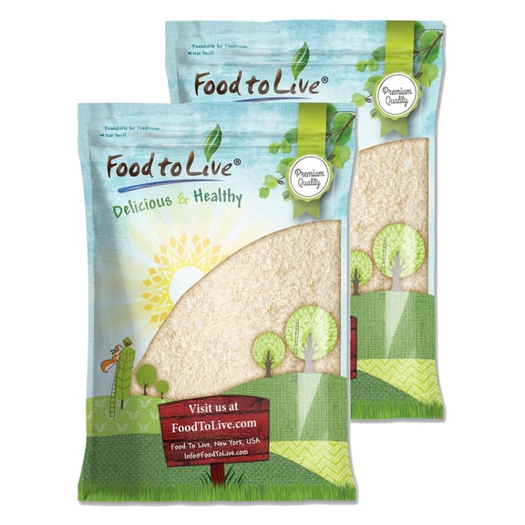 Jasmine White Rice, 24 Pounds  Kosher, Raw, Vegan  by Food to Live