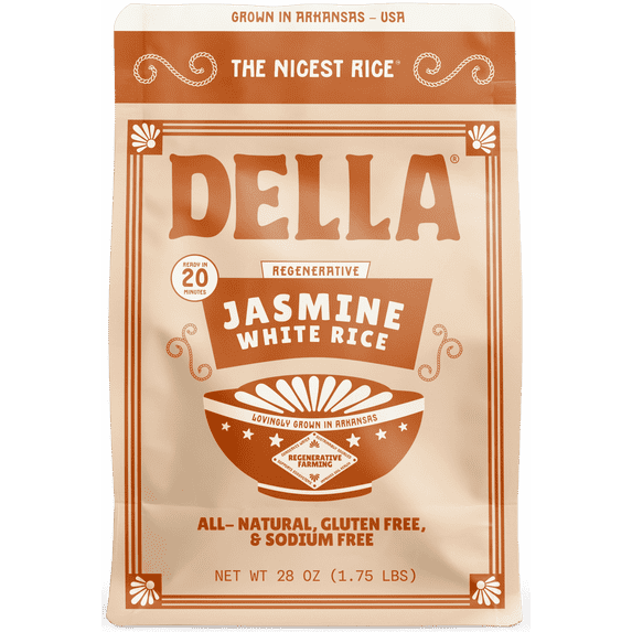 Della Jasmine White Rice – Regenerative, 28oz