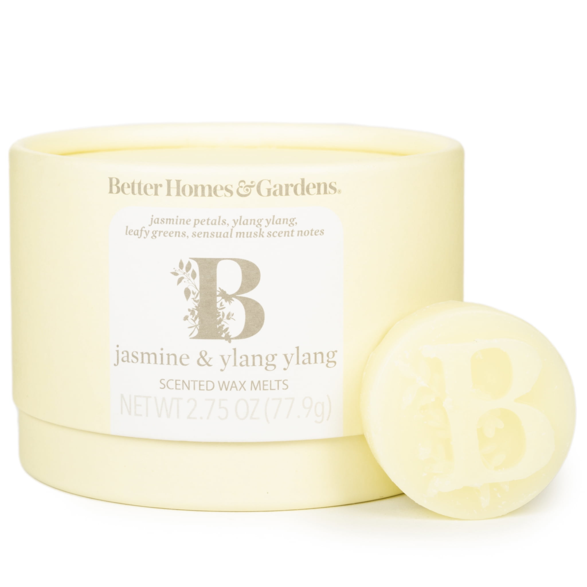 Jasmine & Ylang Ylang Essential Oil Infused Wax Melts, Better Homes & Gardens, 2.75 oz (1Pack