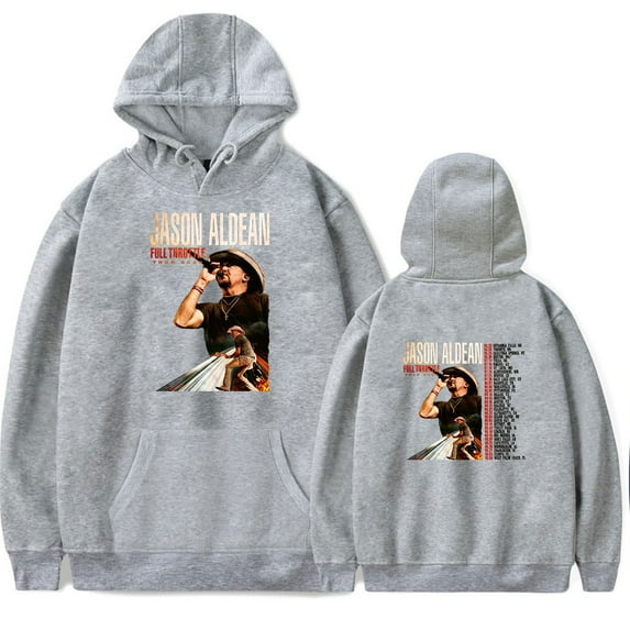 Jason Aldean Full Throttle Tour 2025 Hoodie Merch For Men/Women Unisex Winter Long Sleeve Sweatshirt Streetwear