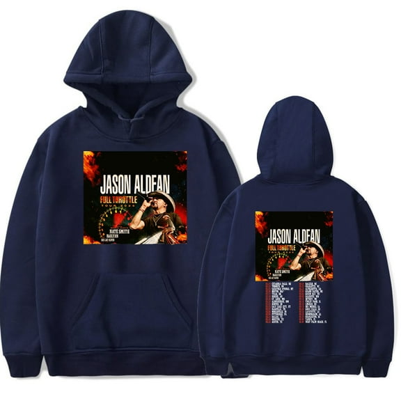 Jason Aldean Full Throttle Tour 2025 Hoodies Merch Women Men Fashion Casual Hooded Sweatshirts