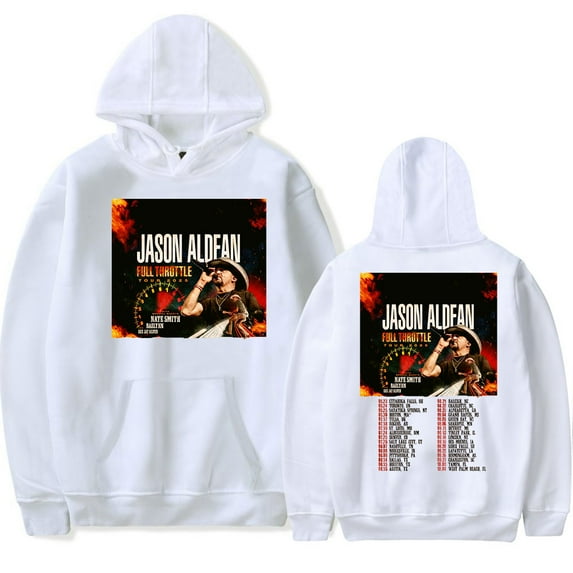 Jason Aldean Full Throttle Tour 2025 Hoodies Merch Women Men Fashion Casual Hooded Sweatshirts