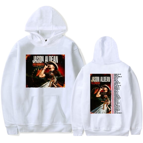 Jason Aldean Full Throttle Tour 2025 Hoodies Women Men Casual Long Sleeve Sweatshirt Fashion Clothes