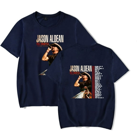 Jason Aldean Full Throttle Tour 2025 T-Shirt Merch Summer For Women/Men Unisex Short Sleeve Tshirt Fashion Streetwear