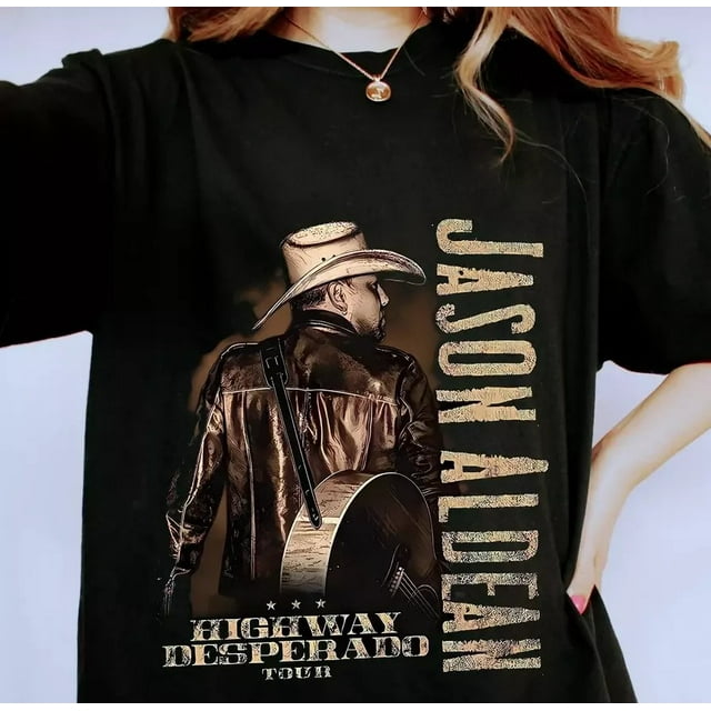 Jason Aldean Highway Desperado Tour 2024 Retro TShirt, Jason Aldean