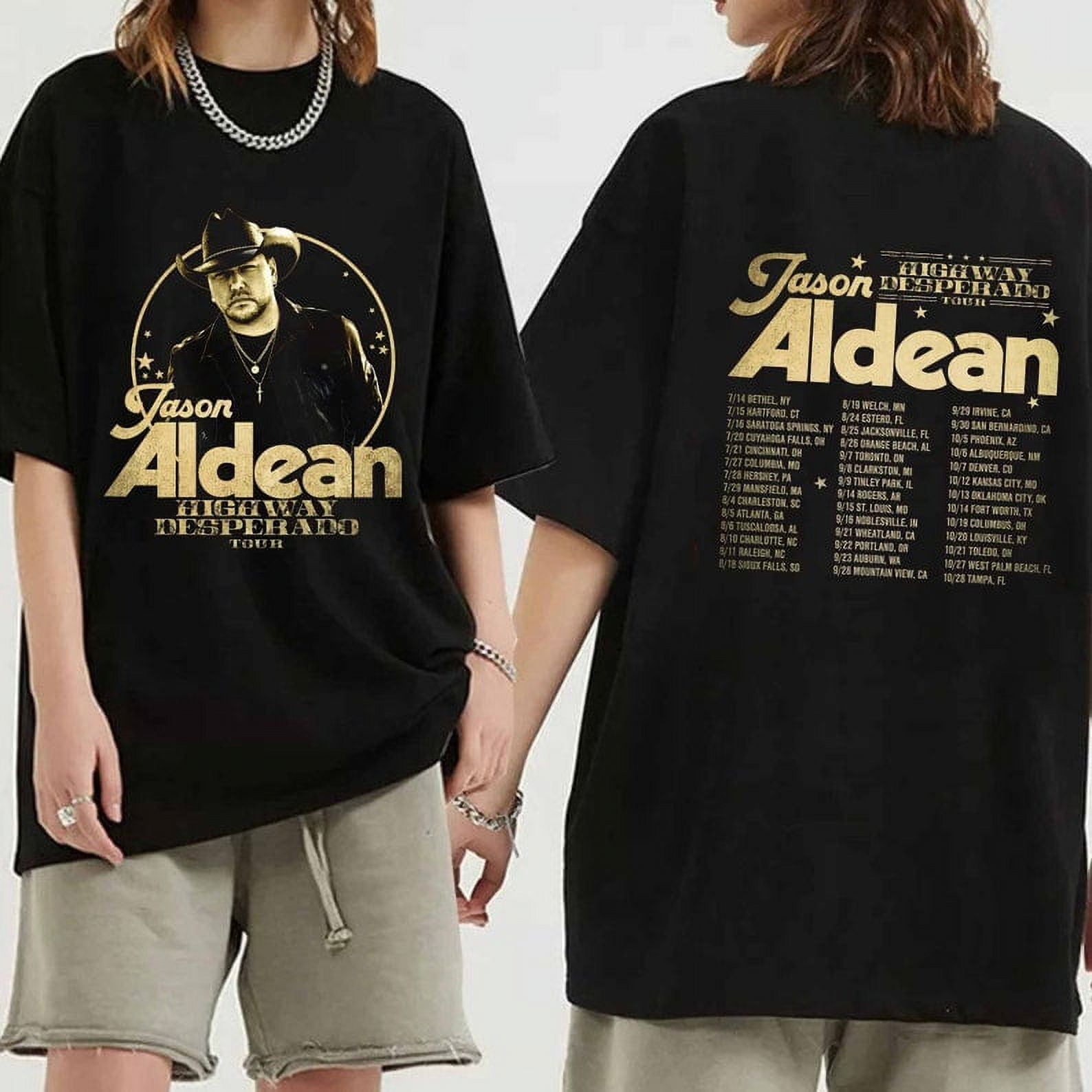 Jason Aldean Highway Desperado Tour 2024 Shirt, Jason Aldean Fan Shirt