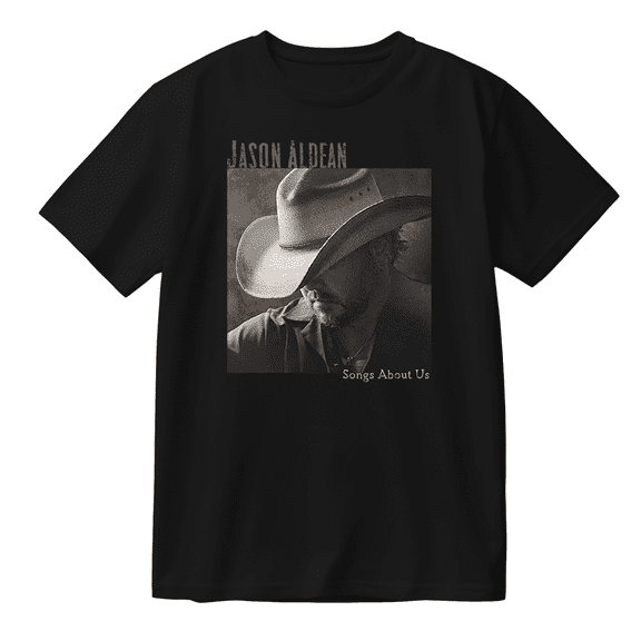 Jason Aldean Songs About Us Cotton Tee Women Men Short Sleeve Round Neck Casual Streetwear T-shirt