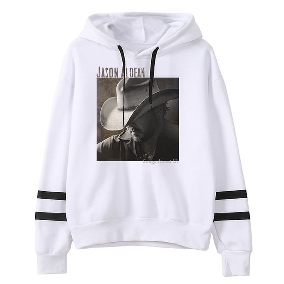 Jason Aldean Songs About Us Hoodie Long Sleeve Pocketless Casual Pullover Sweatshirt