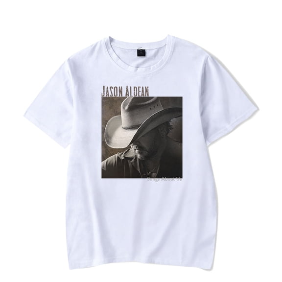 Jason Aldean Songs About Us Tee Women Men Crewneck Short Sleeve Casual T-shirt