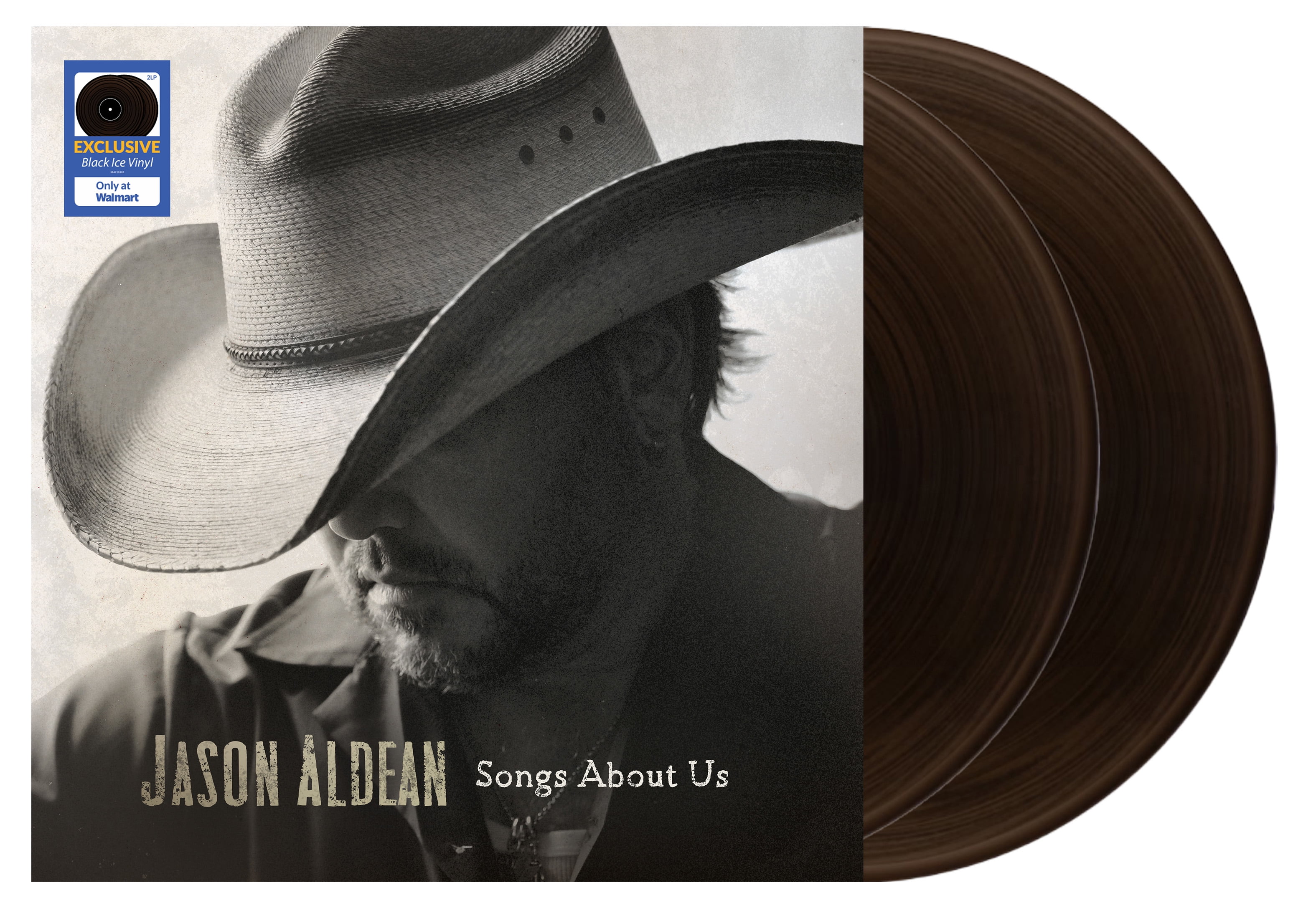 Jason Aldean - Songs About Us (Walmart Exclusive) - Black Ice - 2 LP Vinyl