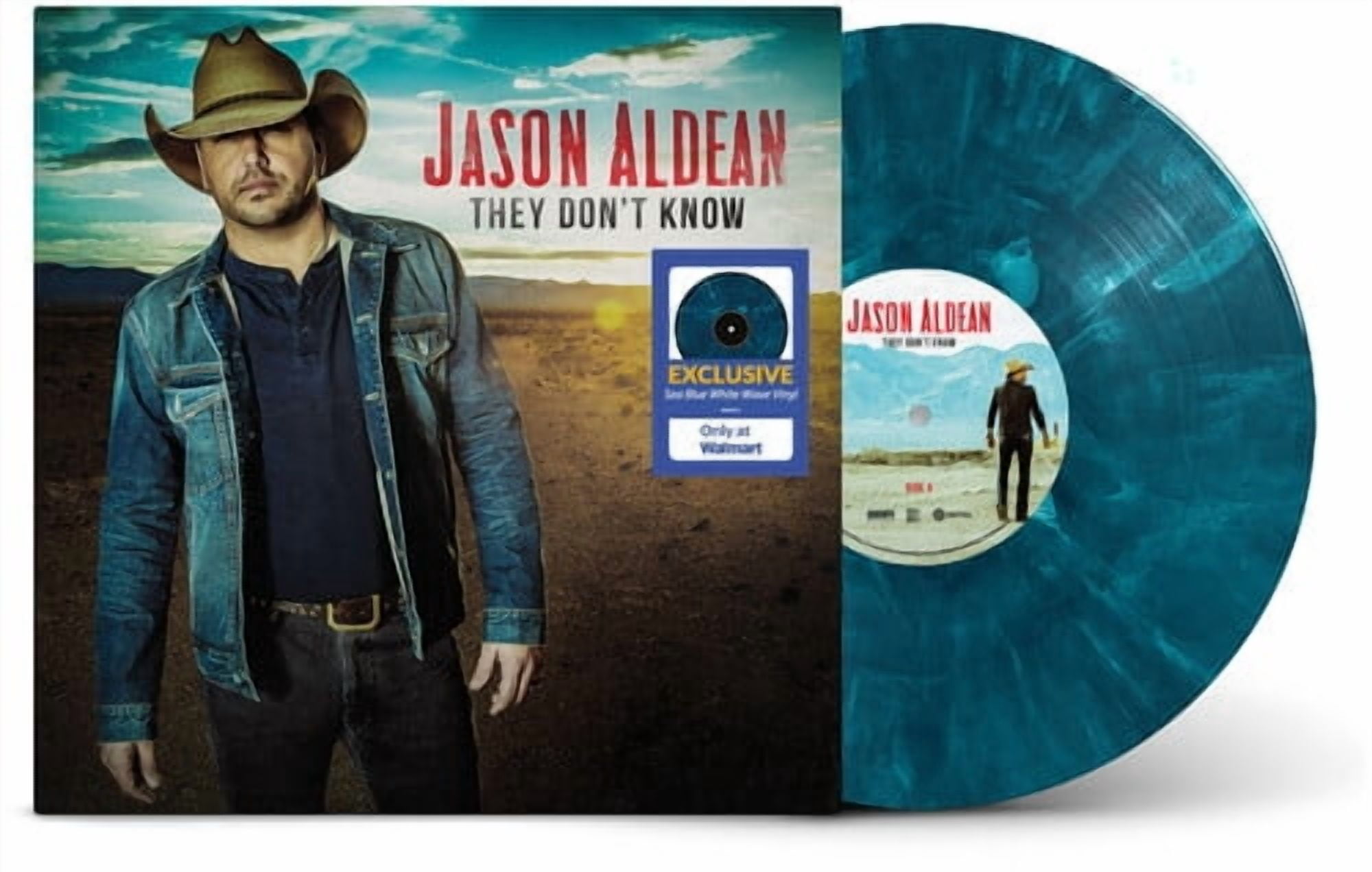 Jason Aldean - They Don't Know (Walmart Exclusive) - Sea Blue Wave Vinyl