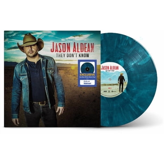 Jason Aldean - They Don't Know (Walmart Exclusive) - Sea Blue Wave Vinyl