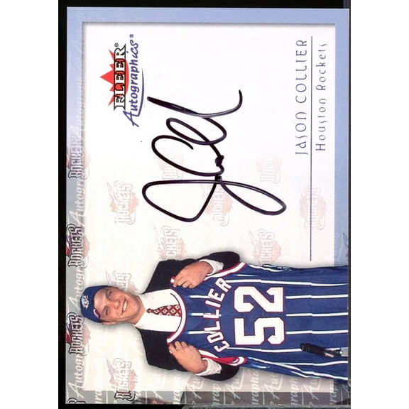 Jason Collier Card 2000-01 Fleer Autographics #10